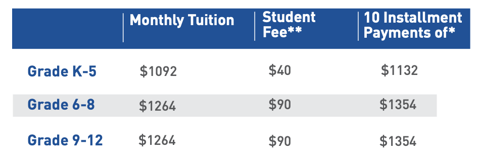 26-27 K12 Tuition